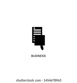 business icon vector black design