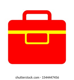 business icon, Vector briefcase illustration icon