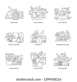 Business icon vector design no1