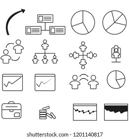 business icon vector eps 10.Meeting with the presentation of the chart.