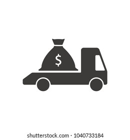 Business icon, vector, flat design