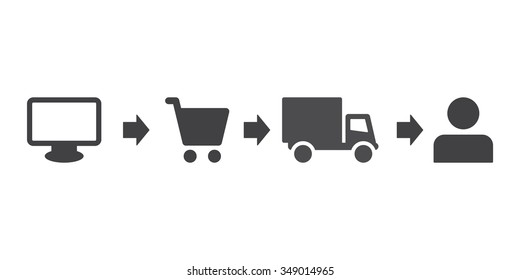 business Icon vector flat design