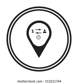  Business icon, vector. Flat design.