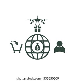 Business Icon Vector flat design style