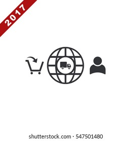 Business Icon Vector flat design style