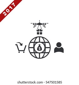 Business Icon Vector flat design style