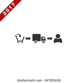 Business Icon Vector flat design style