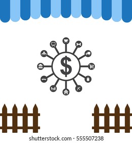 Business Icon Vector flat design style