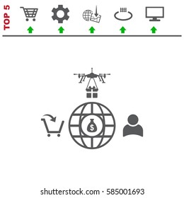 Business Icon Vector flat design style