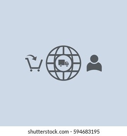 Business Icon Vector flat design style