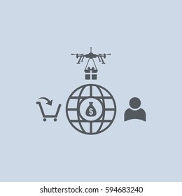 Business Icon Vector flat design style