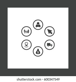 Business Icon Vector flat design style