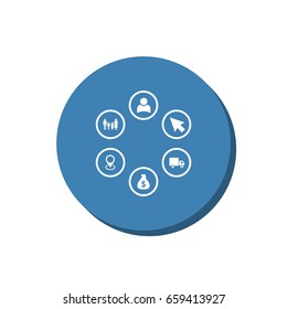 Business Icon Vector flat design style