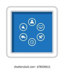 Business Icon Vector flat design style