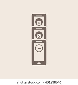  business Icon, vector illustration. 