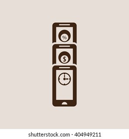  business Icon, vector illustration. 