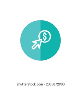 Icono de negocio. Diseño de iluminación de vectores 