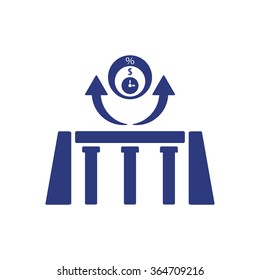 
  business icon, vector illustration. Flat design  