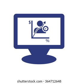 
 business .Icon vector illustration. Flat design style