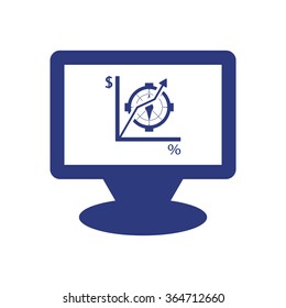 
 business .Icon vector illustration. Flat design style