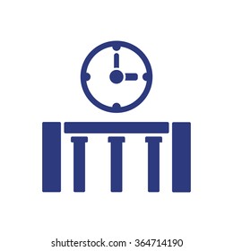 
  business icon, vector illustration.  Flat design style.
