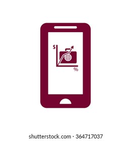   business   icon, vector illustration. Flat design style 
