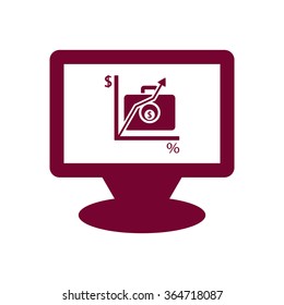  ,business .Icon vector illustration. Flat design style