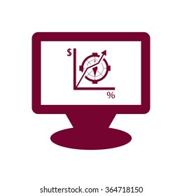  business .Icon vector illustration. Flat design style