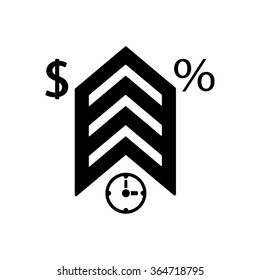   business  Icon, vector illustration.   Flat design style
