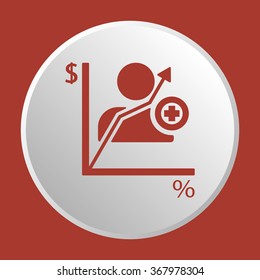 Business   icon, vector illustration. Flat design style.