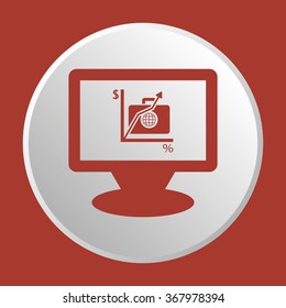 
 business  Icon vector illustration. Flat design style