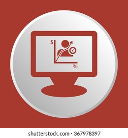 
 business  Icon vector illustration. Flat design style