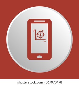   business  icon, vector illustration. Flat design  