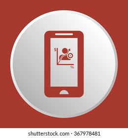   business   icon, vector illustration. Flat design  