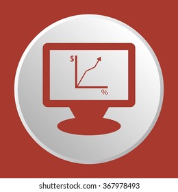 
 ,business .Icon vector illustration. Flat design 
