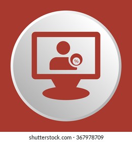  Business   icon, vector illustration. Flat design style.
