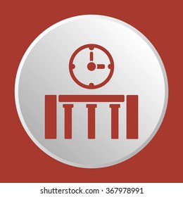
  business icon, vector illustration.  Flat design style.