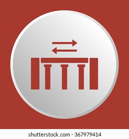 
  business icon, vector illustration.  Flat design style.