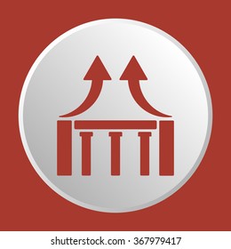 
  business icon, vector illustration.  Flat design style.