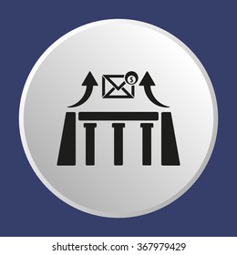 
  business icon, vector illustration. Flat design style.