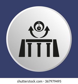 
  business icon, vector illustration. Flat design style.