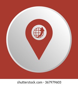  business icon, vector illustration. Flat design style. 