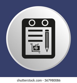  business  icon, vector illustration. Flat design style.