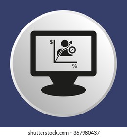
 ,business .Icon vector illustration. Flat design style