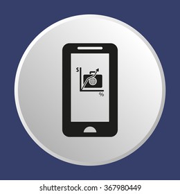  business   icon, vector illustration. Flat design style 