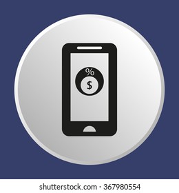  business  icon, vector illustration. Flat design style 