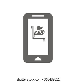   business   icon, vector illustration. Flat design style 