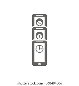   business. Icon, vector illustration. Flat design style