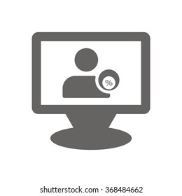  Business   icon, vector illustration. Flat design style.