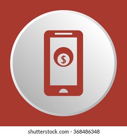  business  icon, vector illustration. Flat design style.
